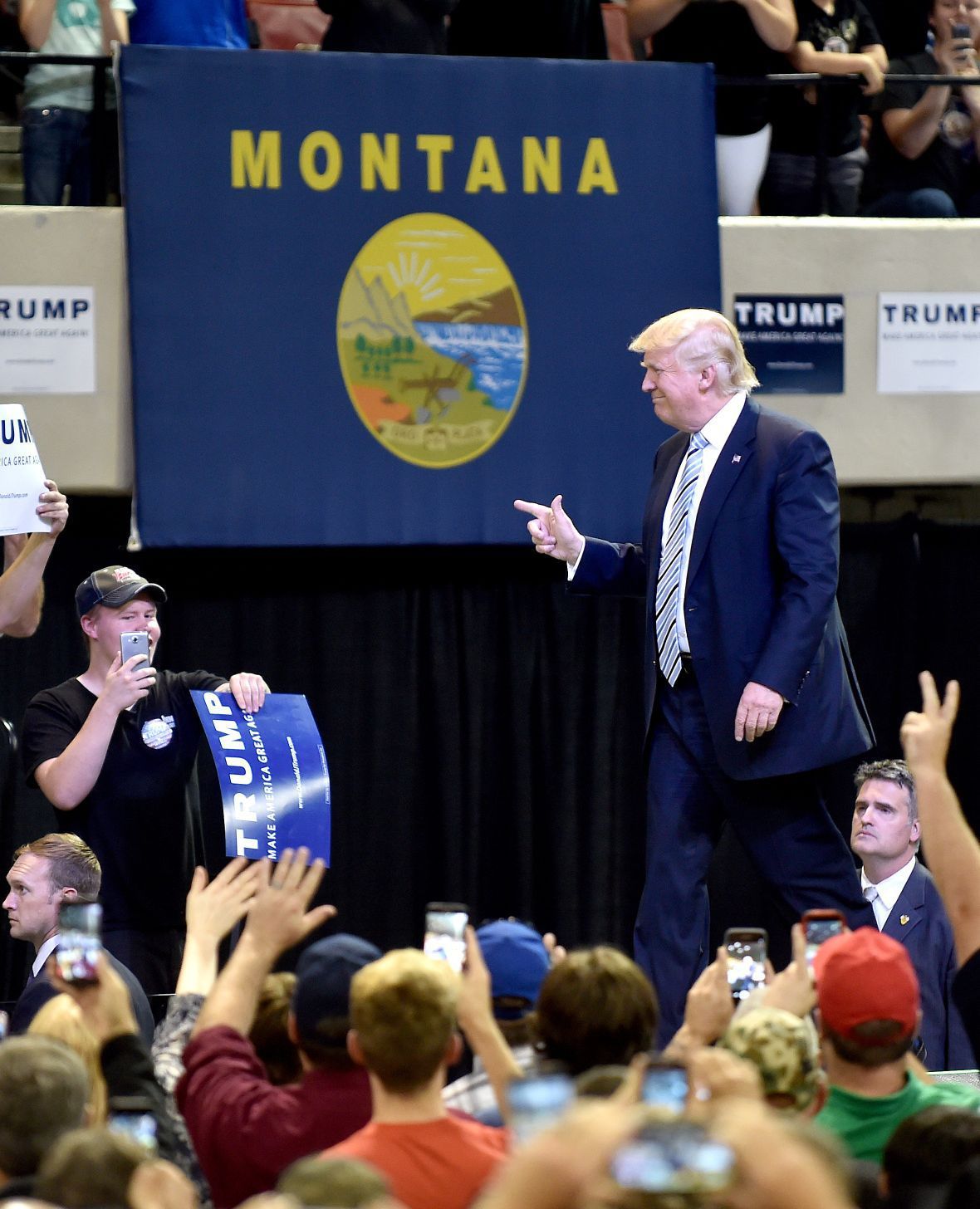 Donald Trump visits Billings